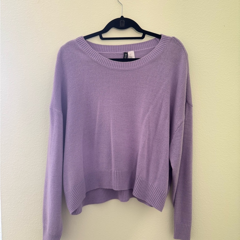 H&M Lavender Knit Sweater